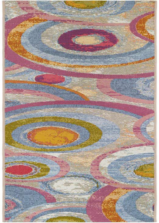 2' x 8' Easy-Clean Modern Indoor / Outdoor Runner Rug
