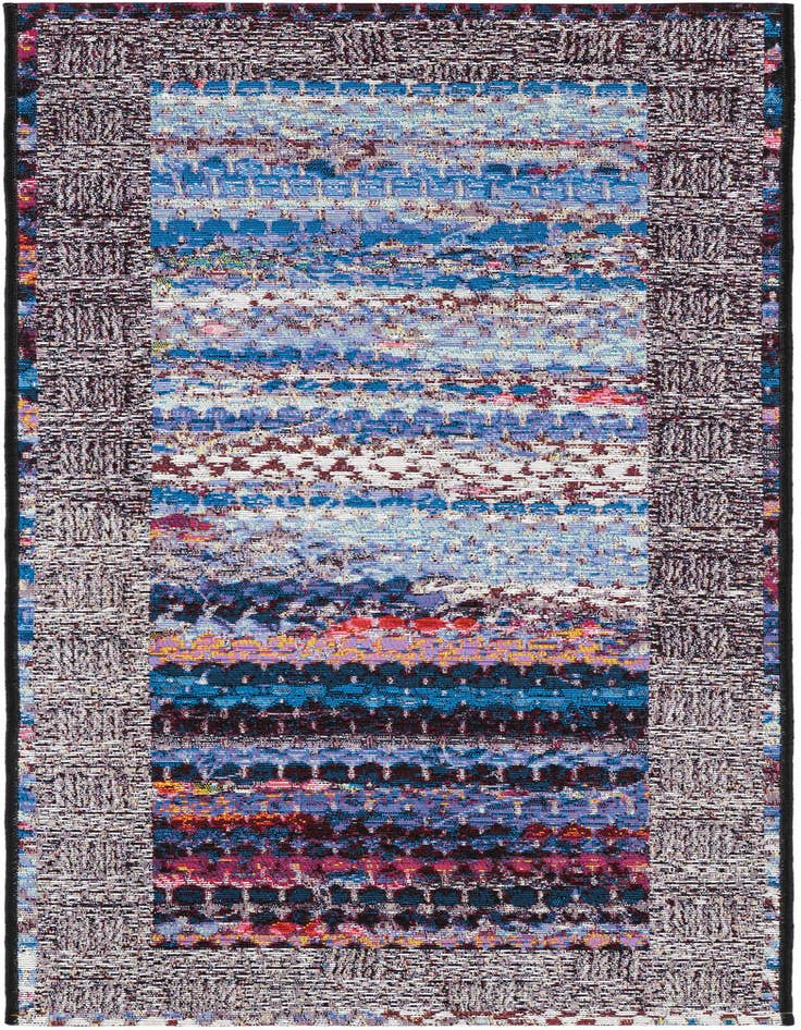 Detail image of 2' x 5' Easy-Clean Modern Indoor / Outdoor Runner Rug