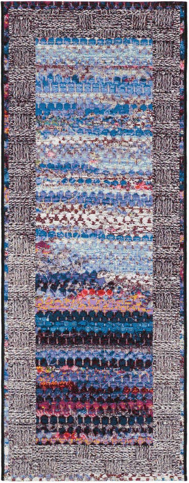 Detail image of 2' x 5' Easy-Clean Modern Indoor / Outdoor Runner Rug