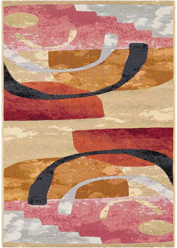 2' 7 x 10' Easy-Clean Modern Indoor / Outdoor Runner Rug