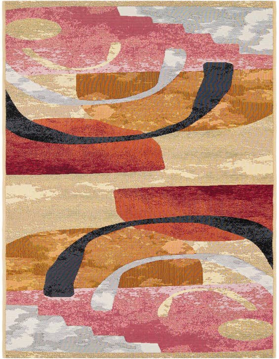 Detail image of 2' 7 x 10' Easy-Clean Modern Indoor / Outdoor Runner Rug