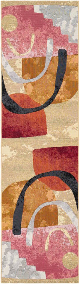 Detail image of 2' 7 x 10' Easy-Clean Modern Indoor / Outdoor Runner Rug