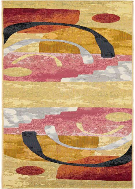 2' 7 x 12' Easy-Clean Modern Indoor / Outdoor Runner Rug