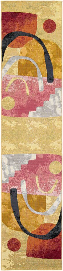 Detail image of 2' 7 x 12' Easy-Clean Modern Indoor / Outdoor Runner Rug