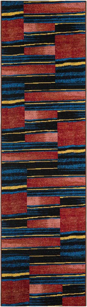 2' 7 x 10' Easy-Clean Modern Indoor / Outdoor Runner Rug