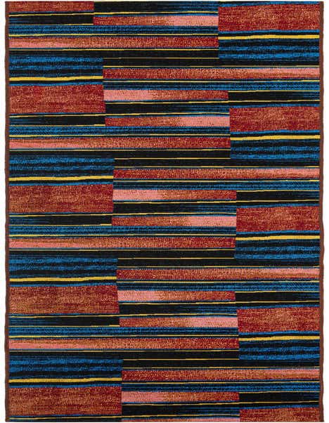 2' 7 x 12' Easy-Clean Modern Indoor / Outdoor Runner Rug