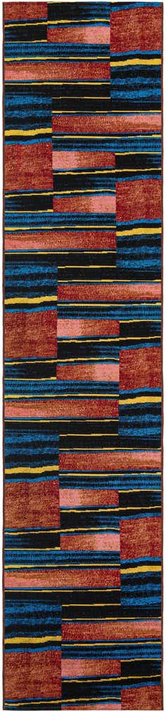 2' 7 x 12' Easy-Clean Modern Indoor / Outdoor Runner Rug