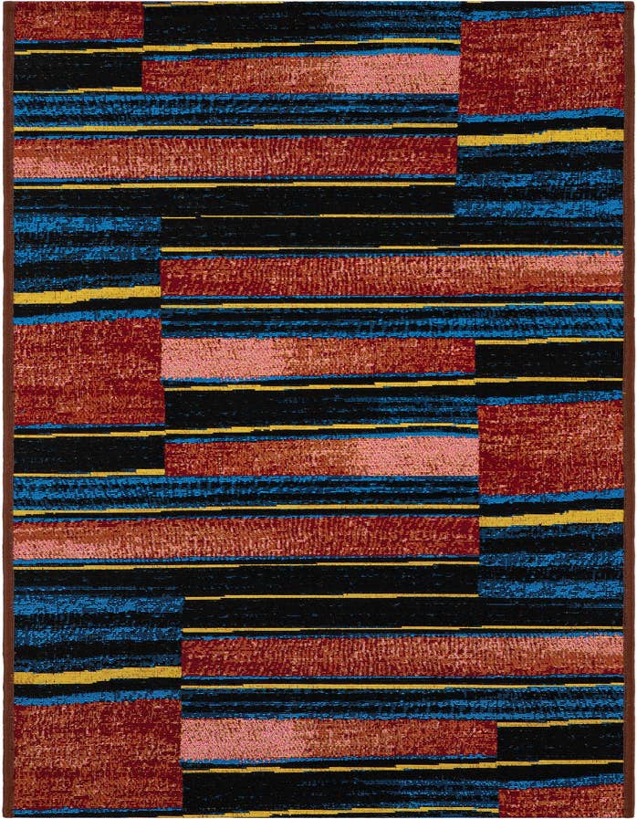 Detail image of 2' x 6' Easy-Clean Modern Indoor / Outdoor Runner Rug