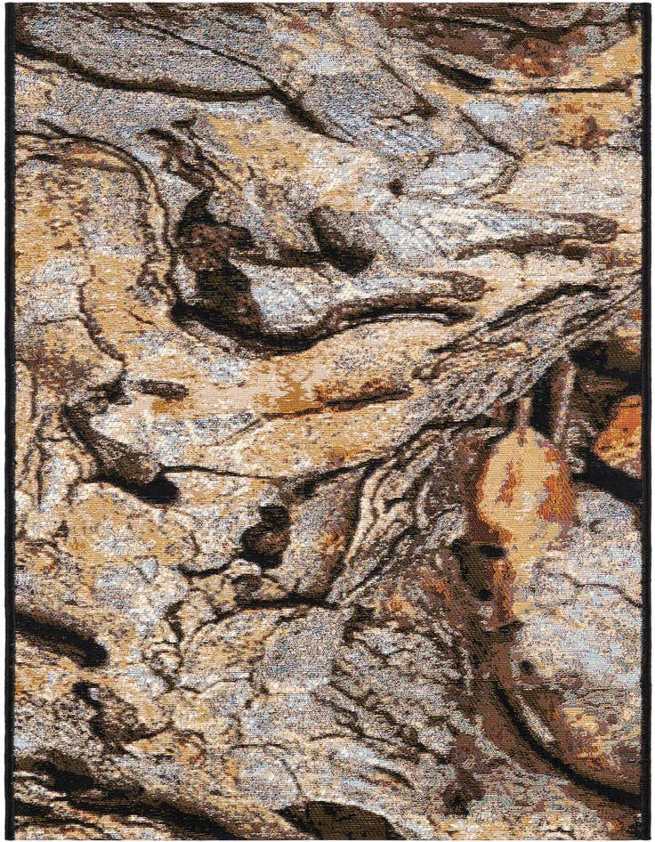 Detail image of 2' x 5' Easy-Clean Modern Indoor / Outdoor Runner Rug