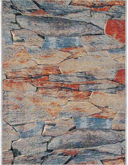 2' 7 x 12' Easy-Clean Modern Indoor / Outdoor Runner Rug