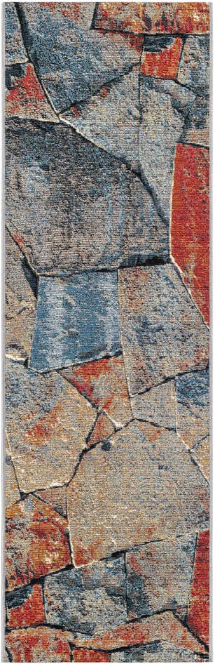 Detail image of 2' x 6' Easy-Clean Modern Indoor / Outdoor Runner Rug