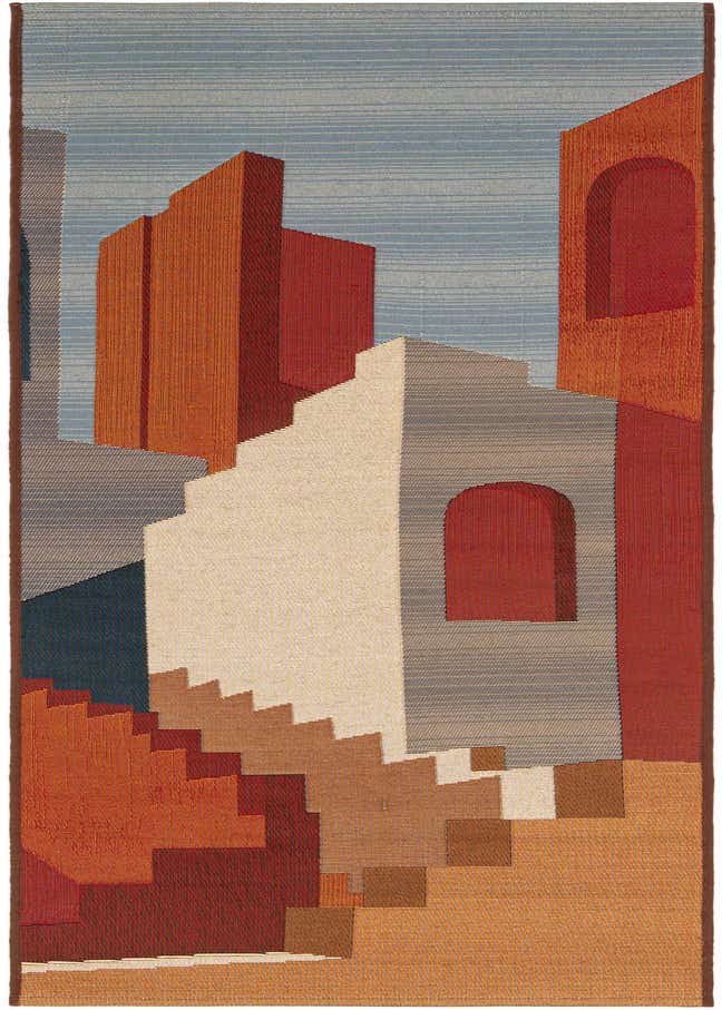 2' x 6' Easy-Clean Modern Indoor / Outdoor Runner Rug
