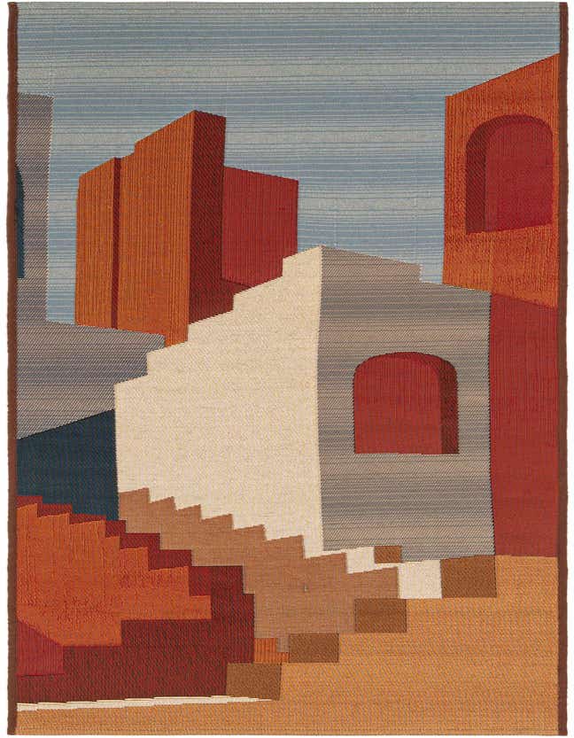 2' x 6' Easy-Clean Modern Indoor / Outdoor Runner Rug