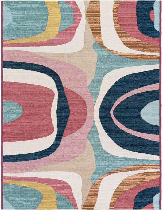 2' 7 x 10' Easy-Clean Modern Indoor / Outdoor Runner Rug