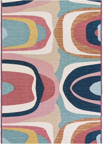 2' 7 x 12' Easy-Clean Modern Indoor / Outdoor Runner Rug