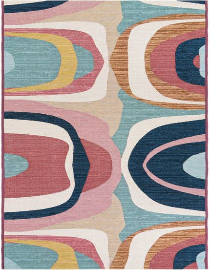 Detail image of 2' 7 x 12' Easy-Clean Modern Indoor / Outdoor Runner Rug