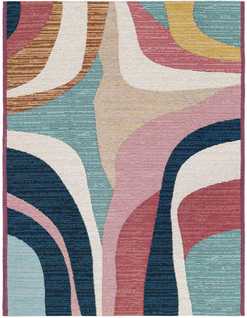2' x 5' Easy-Clean Modern Indoor / Outdoor Runner Rug