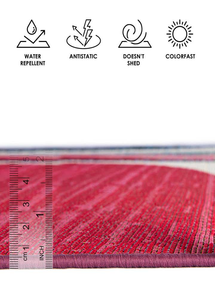 2' x 6' Easy-Clean Modern Indoor / Outdoor Runner Rug