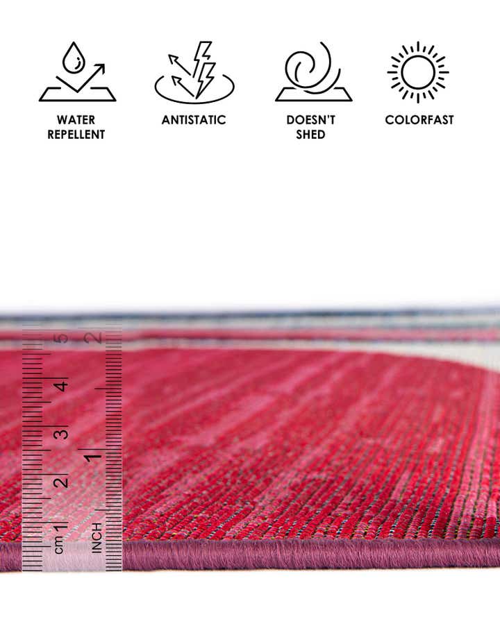 2' x 8' Easy-Clean Modern Indoor / Outdoor Runner Rug