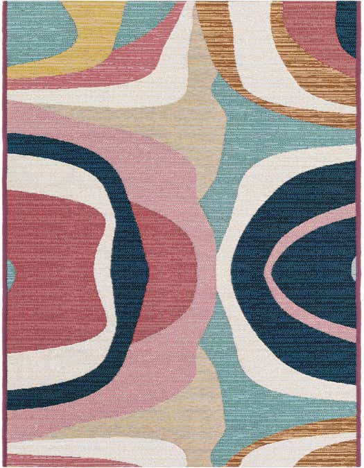 2' x 8' Easy-Clean Modern Indoor / Outdoor Runner Rug