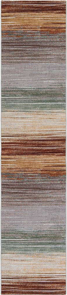 2' 7 x 12' Easy-Clean Modern Indoor / Outdoor Runner Rug