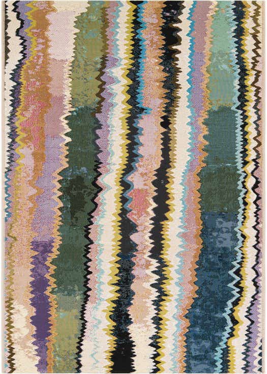 2' 7 x 10' Easy-Clean Modern Indoor / Outdoor Runner Rug
