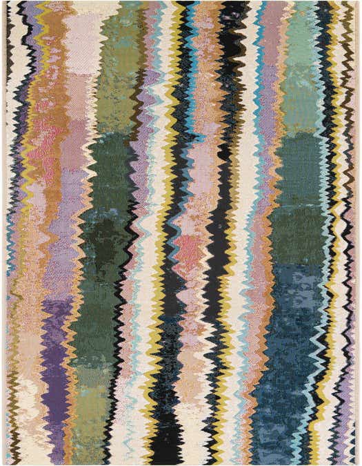 2' 7 x 10' Easy-Clean Modern Indoor / Outdoor Runner Rug