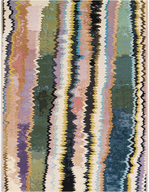 Detail image of 2' 7 x 10' Easy-Clean Modern Indoor / Outdoor Runner Rug