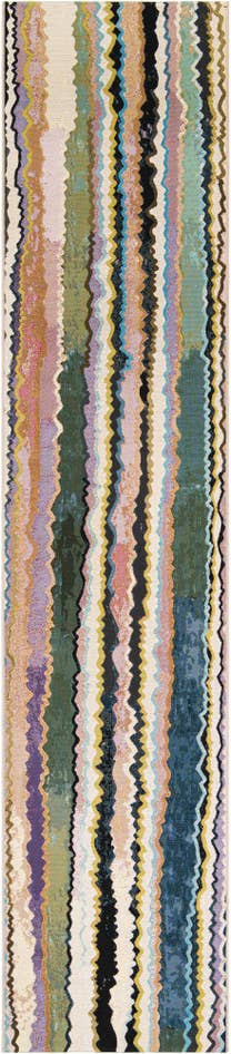 Detail image of 2' 7 x 12' Easy-Clean Modern Indoor / Outdoor Runner Rug