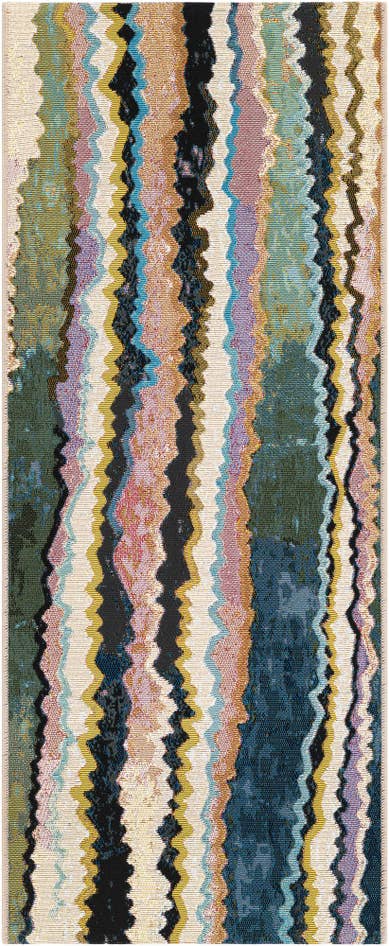 Detail image of 2' x 5' Easy-Clean Modern Indoor / Outdoor Runner Rug