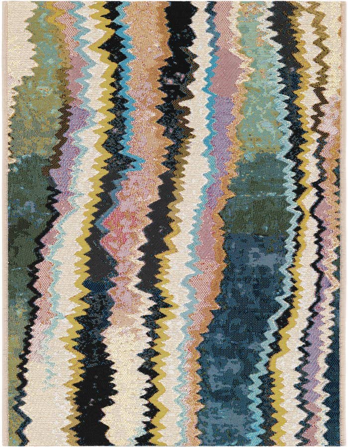 Detail image of 2' x 6' Easy-Clean Modern Indoor / Outdoor Runner Rug