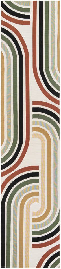 Detail image of 2' 7 x 12' Easy-Clean Modern Indoor / Outdoor Runner Rug
