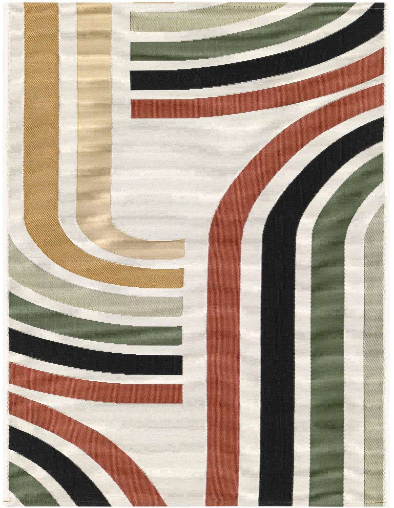 2' x 5' Easy-Clean Modern Indoor / Outdoor Runner Rug
