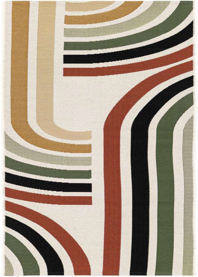 2' x 6' Easy-Clean Modern Indoor / Outdoor Runner Rug
