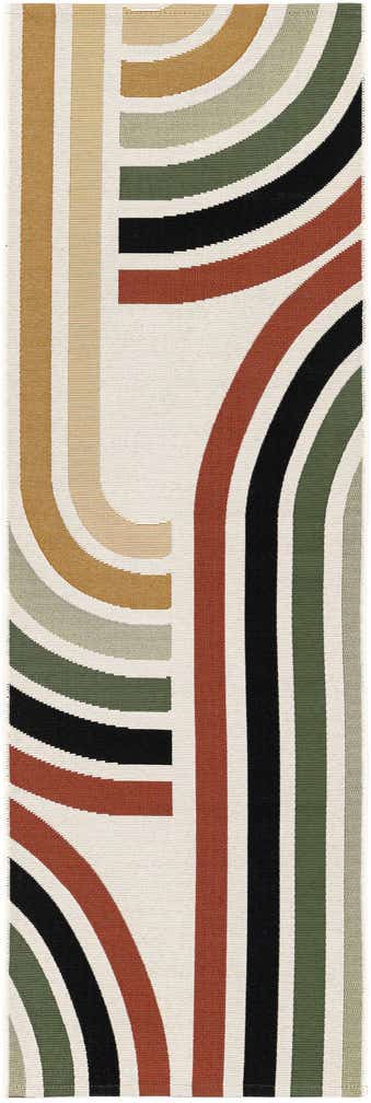 2' x 6' Easy-Clean Modern Indoor / Outdoor Runner Rug