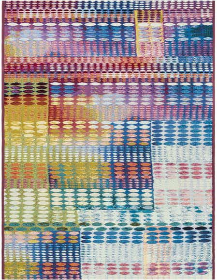 2' 7 x 12' Easy-Clean Modern Indoor / Outdoor Runner Rug