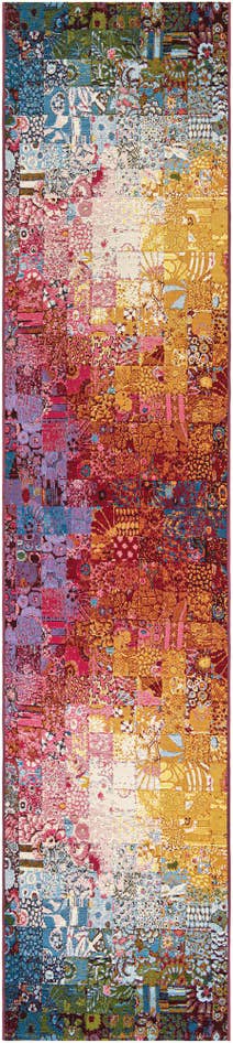 Detail image of 2' 7 x 12' Easy-Clean Modern Indoor / Outdoor Runner Rug