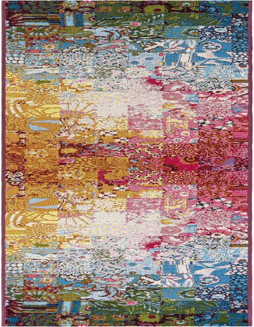 2' x 8' Easy-Clean Modern Indoor / Outdoor Runner Rug