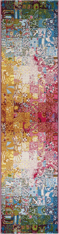 Detail image of 2' x 8' Easy-Clean Modern Indoor / Outdoor Runner Rug