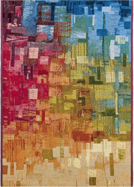 2' x 8' Easy-Clean Modern Indoor / Outdoor Runner Rug