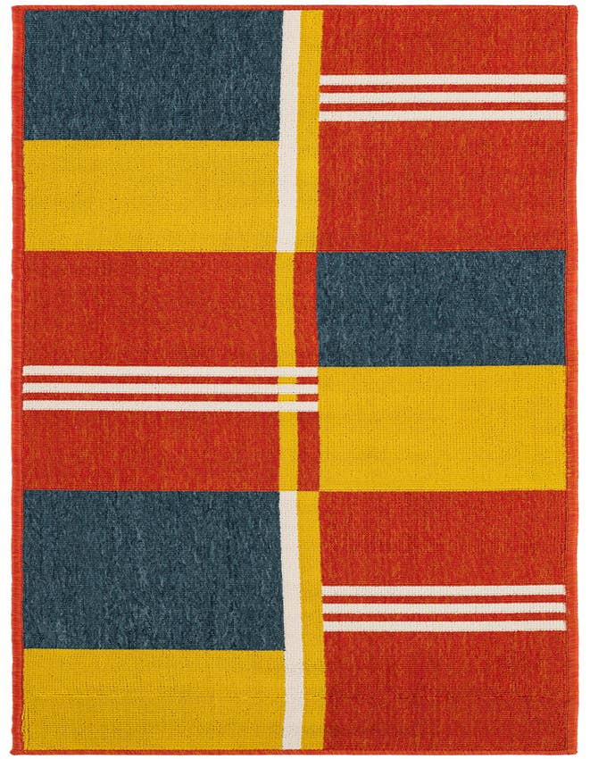 Detail image of 2' x 6' Easy-Clean Modern Indoor / Outdoor Runner Rug