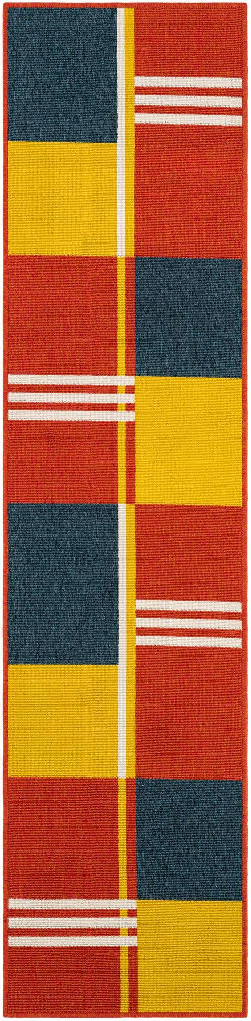 2' x 8' Easy-Clean Modern Indoor / Outdoor Runner Rug