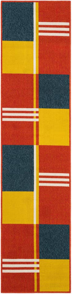 Detail image of 2' x 8' Easy-Clean Modern Indoor / Outdoor Runner Rug