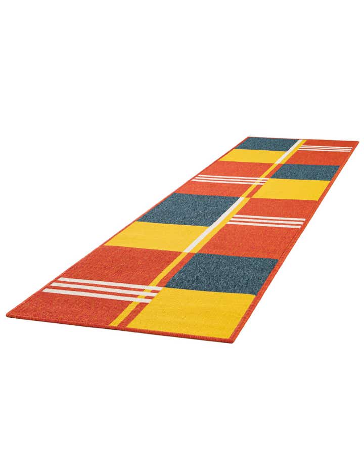 2' x 8' Easy-Clean Modern Indoor / Outdoor Runner Rug
