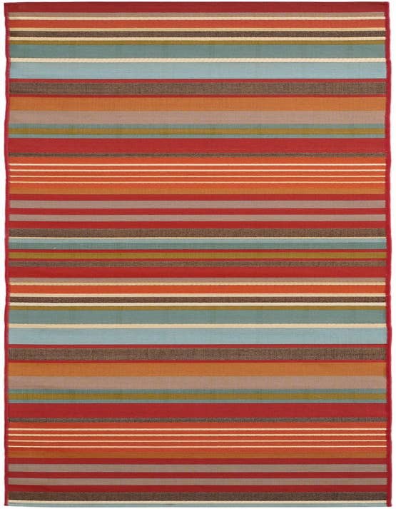 Detail image of 2' 7 x 10' Easy-Clean Modern Indoor / Outdoor Runner Rug