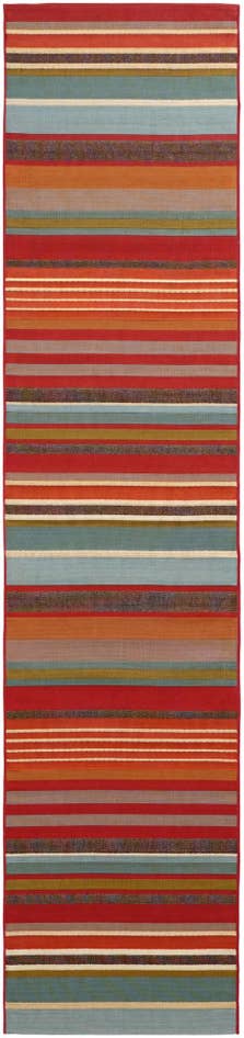 Detail image of 2' 7 x 12' Easy-Clean Modern Indoor / Outdoor Runner Rug