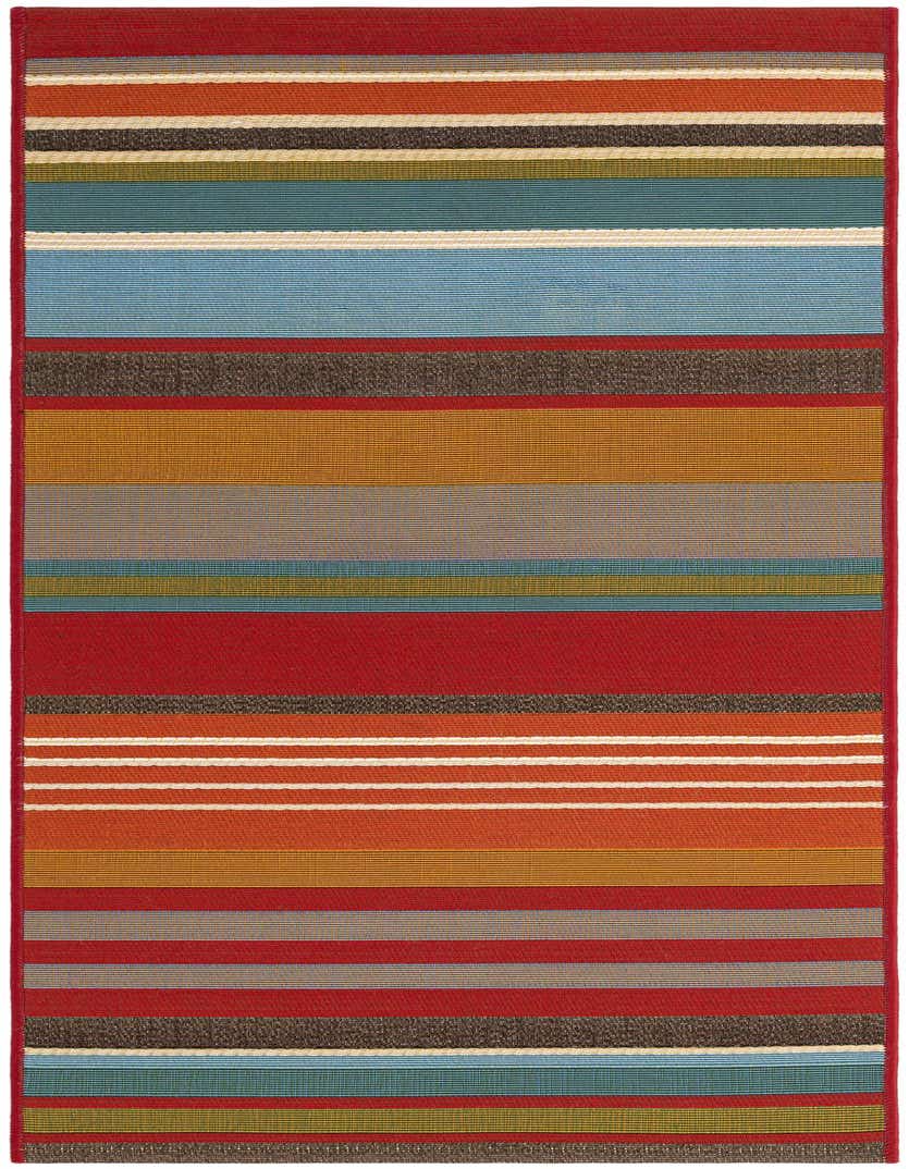 2' x 5' Easy-Clean Modern Indoor / Outdoor Runner Rug