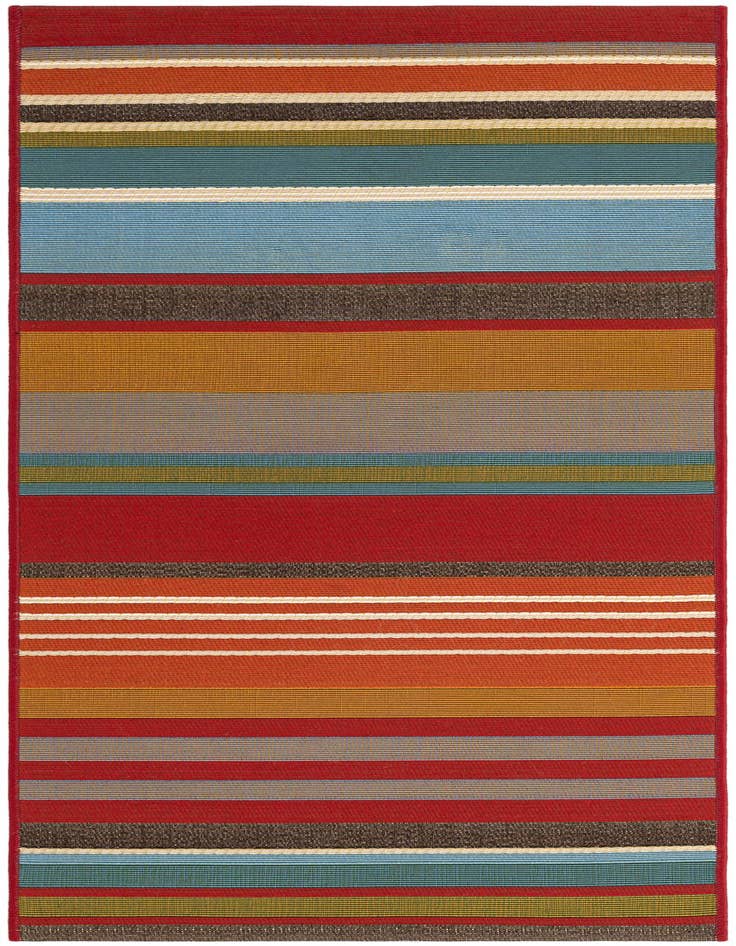 Detail image of 2' x 5' Easy-Clean Modern Indoor / Outdoor Runner Rug