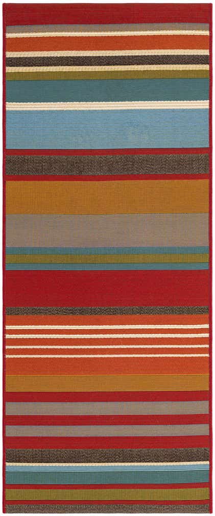 2' x 5' Easy-Clean Modern Indoor / Outdoor Runner Rug