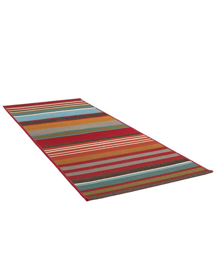 Detail image of 2' x 5' Easy-Clean Modern Indoor / Outdoor Runner Rug